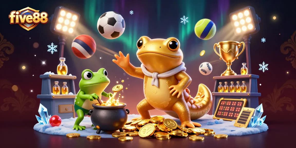 Experience the thrill of five88 with enchanting characters and dynamic sports betting elements.
