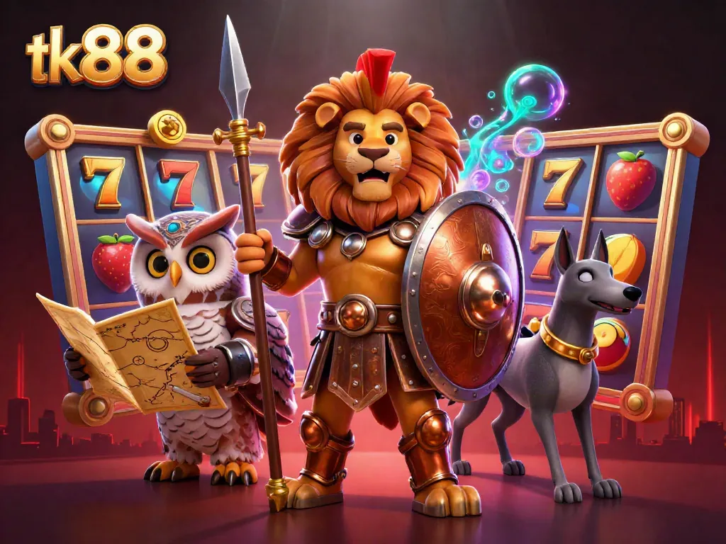 Engage in thrilling gameplay with tk 88's immersive casino experience featuring heroic characters.