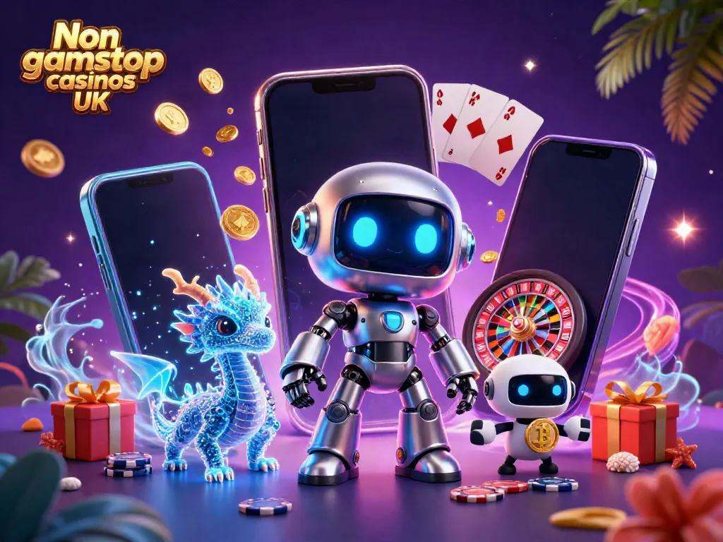 Experience the excitement of Non gamstop casinos UK with vibrant game motifs and animated characters.