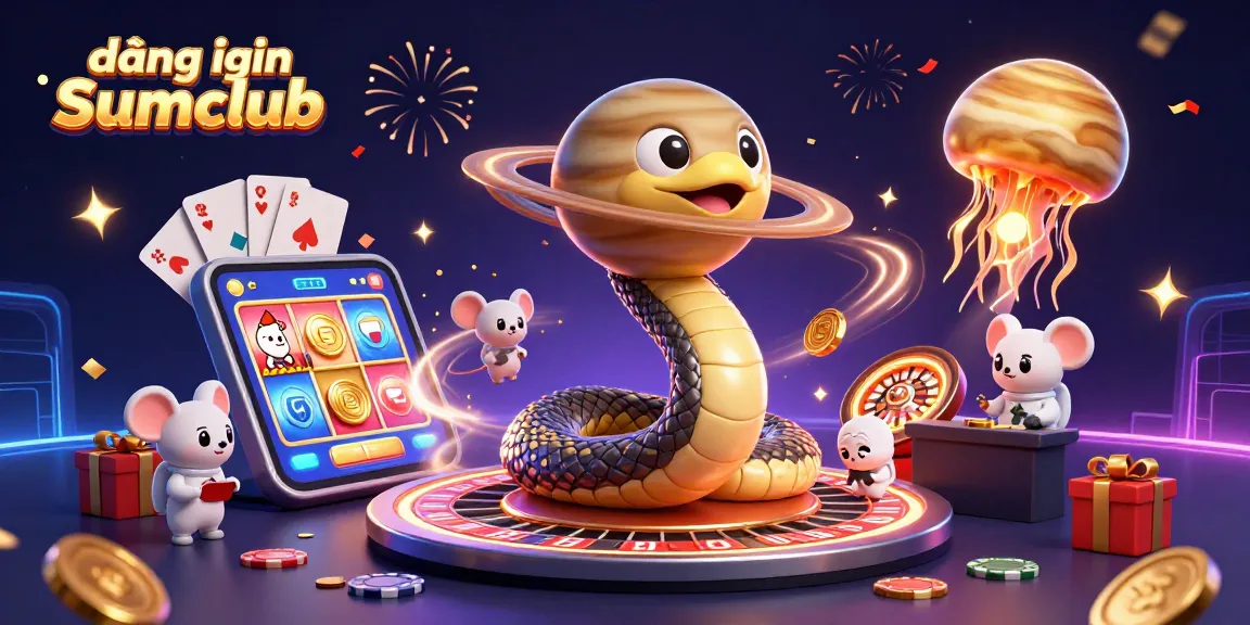 Experience the excitement of đăng nhập Sumclub with a thrilling 3D casino scene and vibrant action.