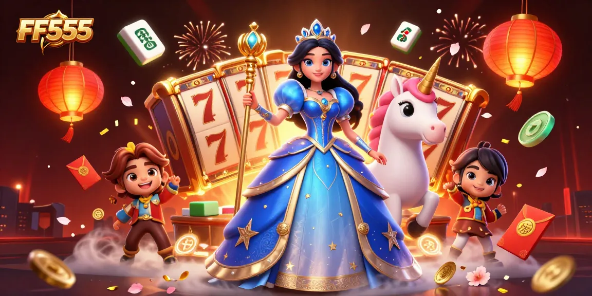 Experience exhilarating gameplay at FF555 with vibrant slot machines and magical elements.