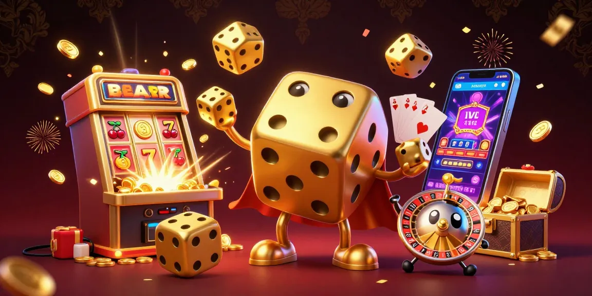 Engage in thrilling casino action with the ok65 golden dice golem and vibrant game elements.