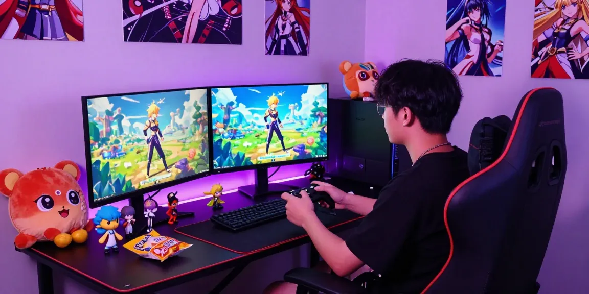 Sissy hentai game featured in an interactive gaming room, with vibrant characters and immersive atmosphere.