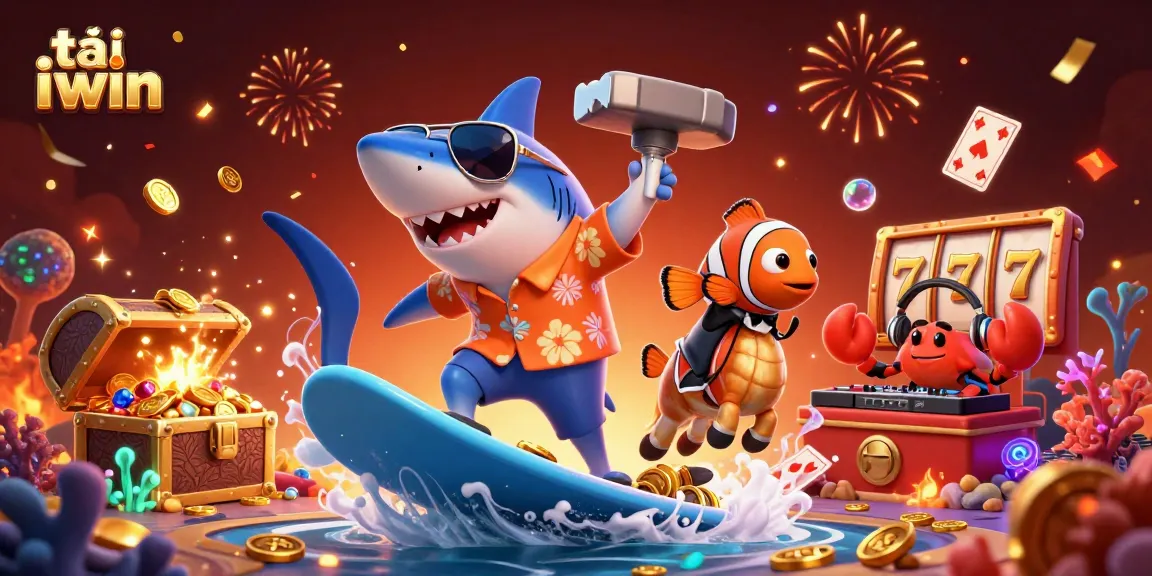 Surfing on gold coins, download tải iwin app now for thrilling gaming experiences!